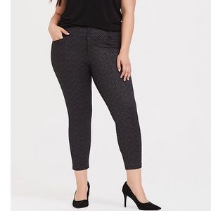 Torrid grey chevron sparkle pants